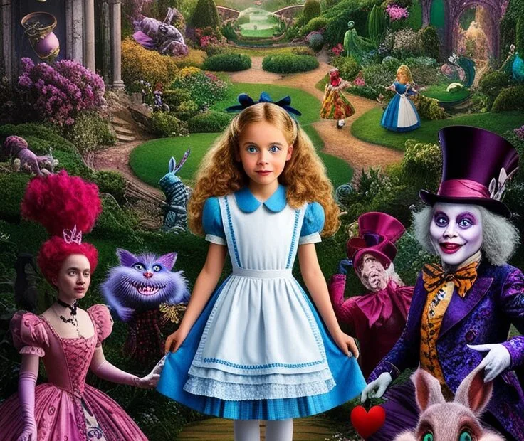 Alice no país das maravilhas.