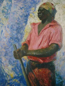Pintura de Zumbi dos Palmares feita por Ant&ocirc;nio Parreiras