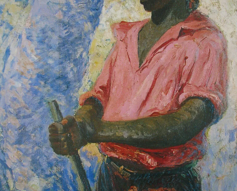 Pintura de Zumbi dos Palmares feita por Antônio Parreiras